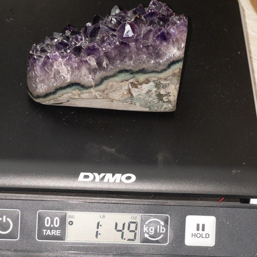 Amethyst Crystal Geode 1lb 5oz Lapidary Rock Hounding Jewelry Making - Picture 16 of 16
